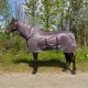 Blauw met motief